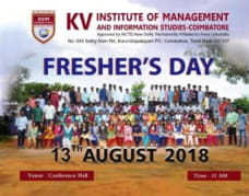 KVIMIS Freshers Day- B School, Coimbatore