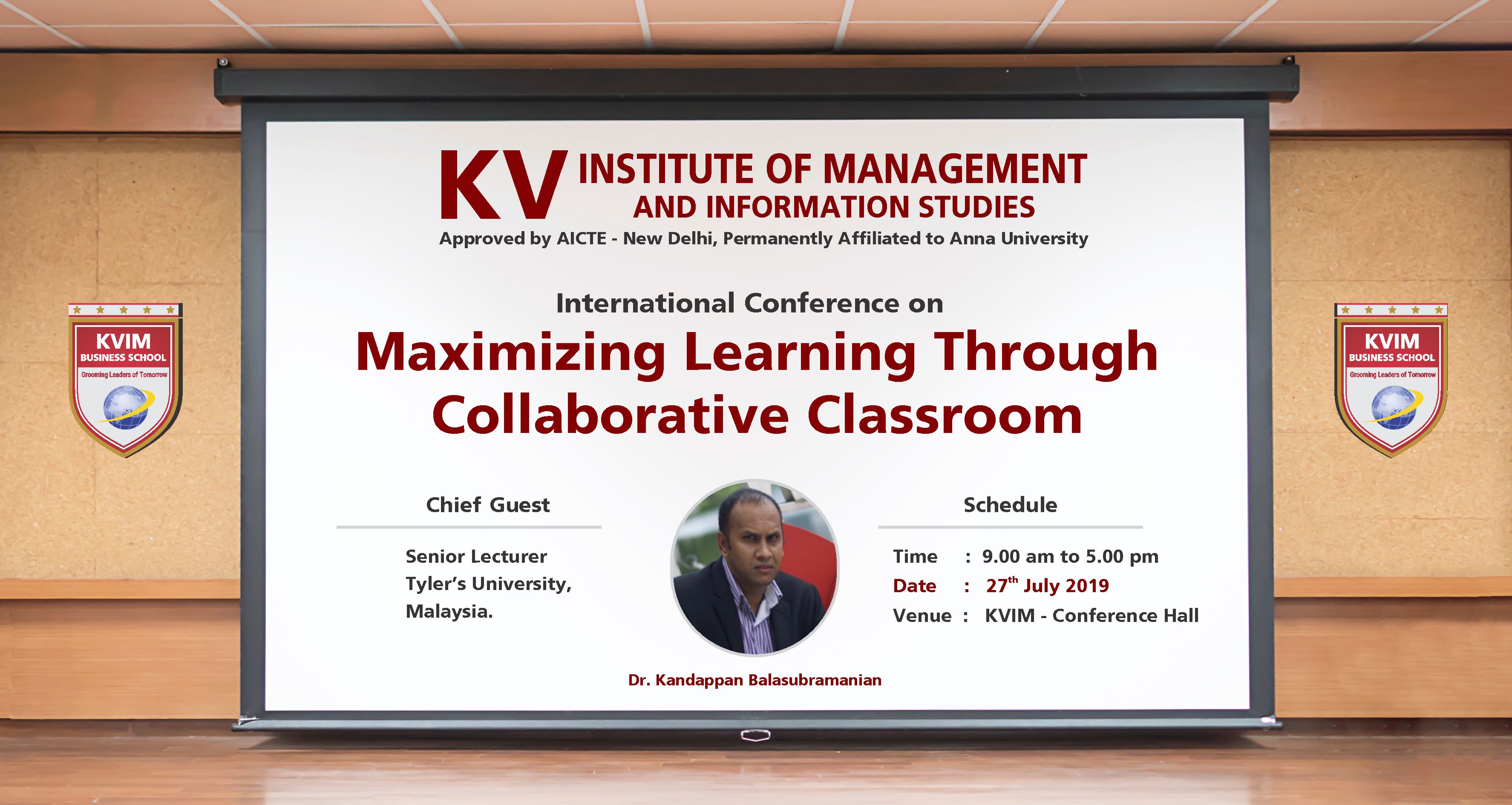KVIMIS International conference - B School, Coimbatore