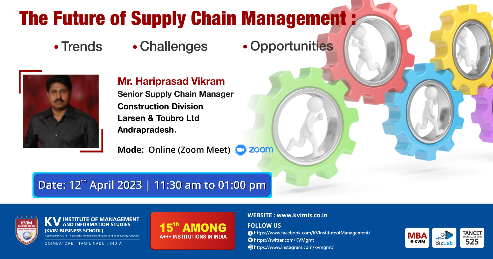 " The Future of Supply Chain Management: Trends, Challenges, and Opportunities."